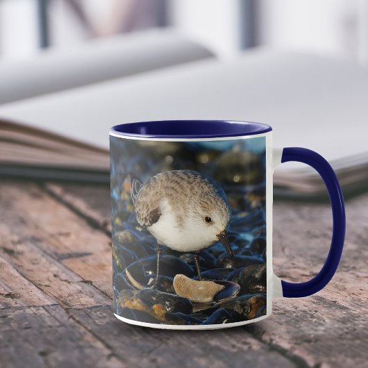 Mug Cute Sanderling Déguste Des Fruits De Mer À La Pla