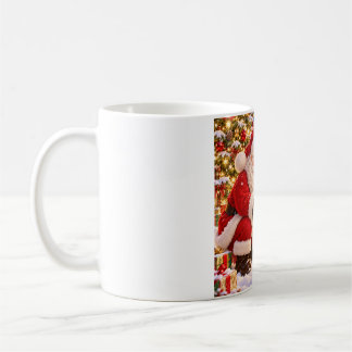Mug Cute Santa and Baby Reindeer Christmas Art