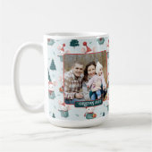 Mug Cute Santa Hat White Mice Photo de Noël (Gauche)