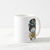 Mug Cute Sarcastique Tuxedo Kitty Chat (Devant droit)