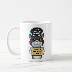 Mug Cute Sarcastique Tuxedo Kitty Chat