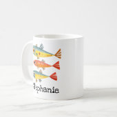 Mug Cute Sardines Nom personnalisé (Devant gauche)