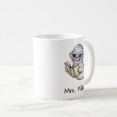 Mug Cute Seal Reading Book Custom (Devant droit)