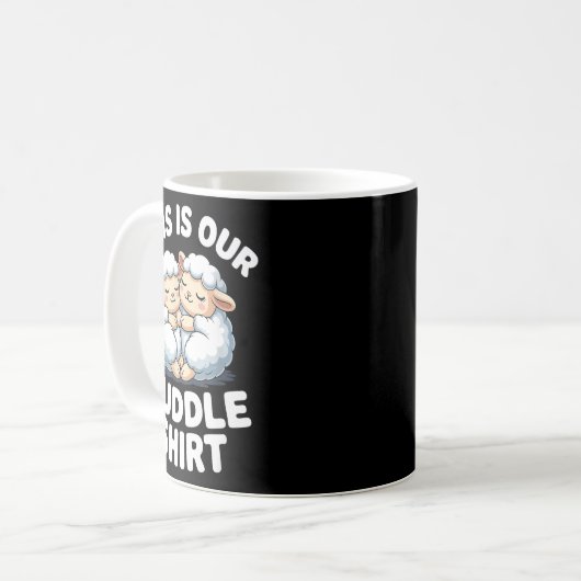 Mug Cute Sheep Couple This Is Our Cuddle  (Devant gauche)