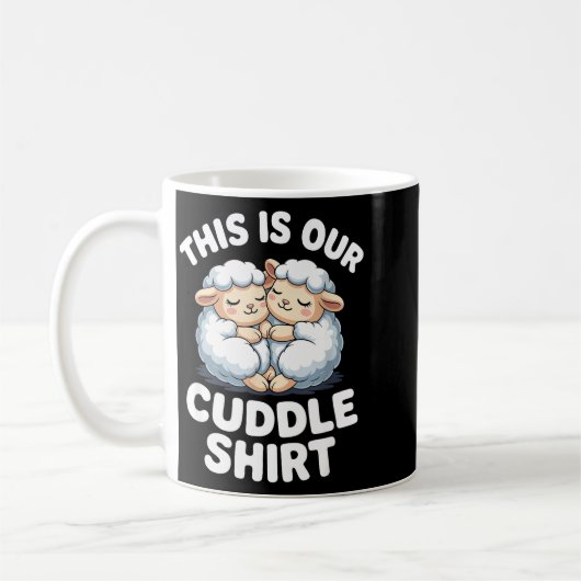 Mug Cute Sheep Couple This Is Our Cuddle  (Gauche)