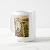 Mug Cute Sheep on a Ranch & Ewe, People Quote (Devant gauche)