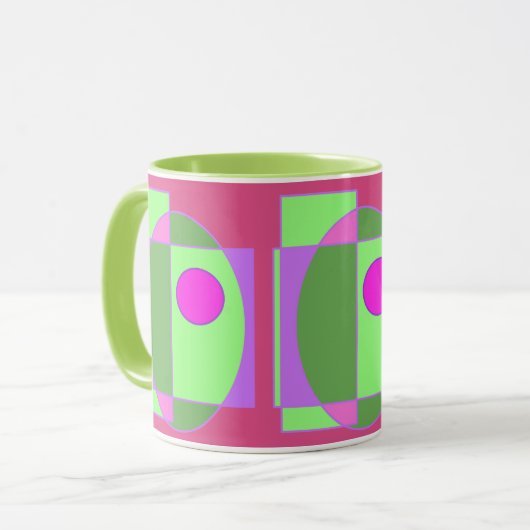 Mug Cute Sherell géométrique (Devant gauche)