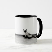 Mug CUTE Siamese photo de chat (Devant droit)