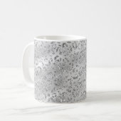 Mug Cute Silver Cheetah Leopard Motif d'impression (Devant gauche)