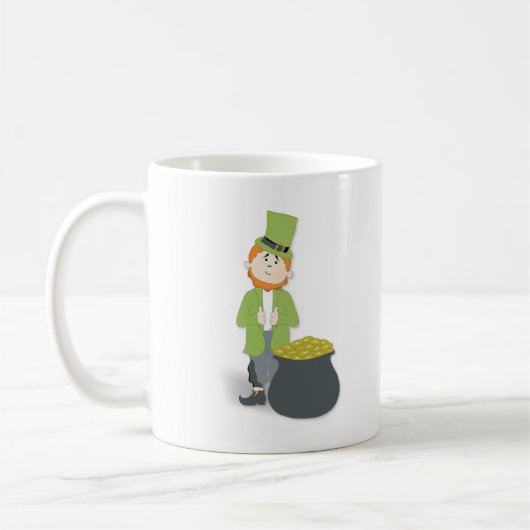 Mug Cute Simple Leprechaun St. Patrick's Day (Gauche)