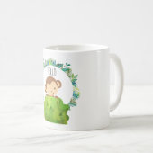 Mug Cute singe Safari Bonjour (Devant droit)