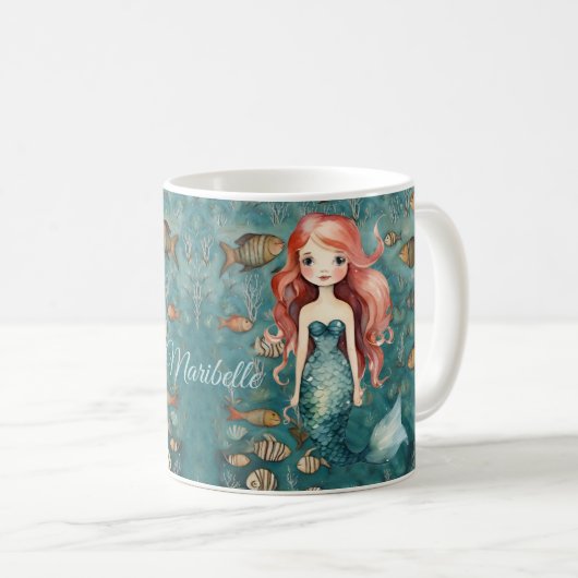 Mug Cute sirène (Devant droit)