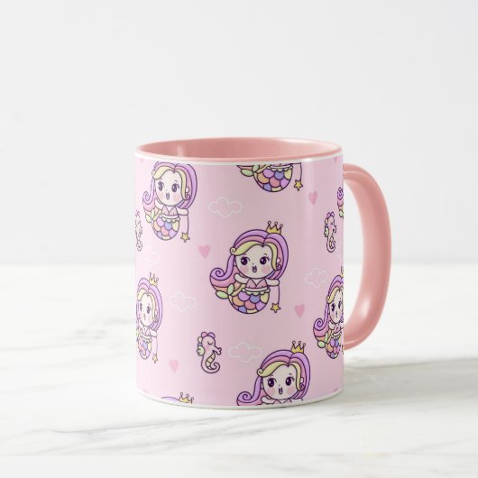 Mug Cute sirène (Devant droit)