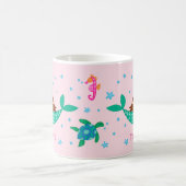 Mug Cute Sirène rose Personnalisée (Centre)