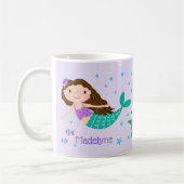 Mug Cute sirène violet personnalisé (Gauche)