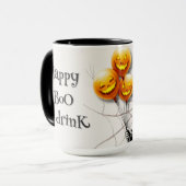 Mug Cute Skeleton Girl with Pumpkin Balloons  (Devant gauche)