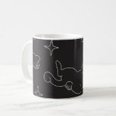 Mug Cute Sleeping Cat Pattern  Cozy Night Theme (Devant gauche)