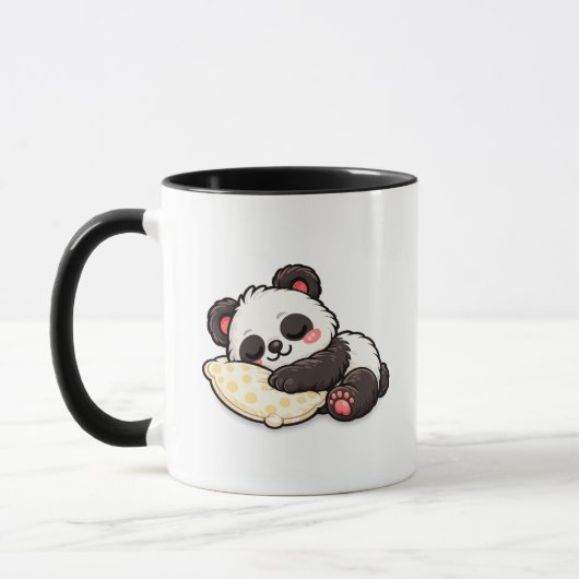 Mug Cute Sleeping Panda with Pillow (Gauche)
