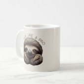 Mug Cute Sloth Chillin comme un Pro (Devant gauche)