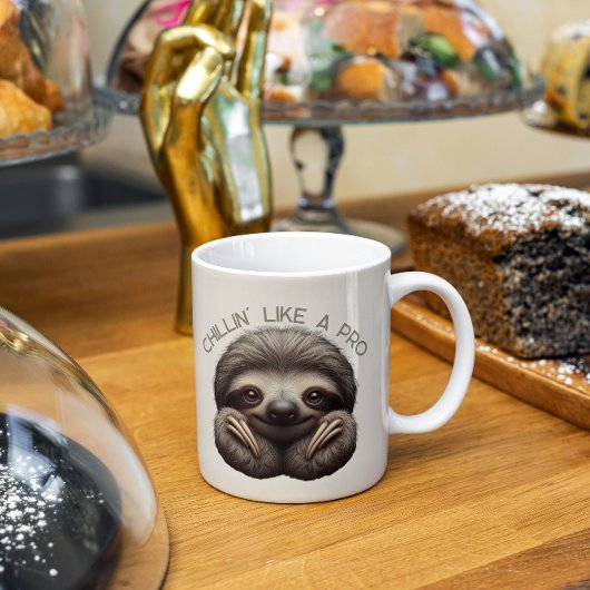 Mug Cute Sloth Chillin comme un Pro