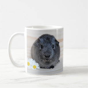 Mug Cute Smooth, Argent Agouti Guinée Pig et marguerit