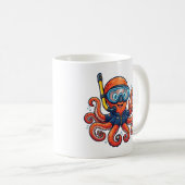 Mug Cute Snorkeling Octopus - Ocean Explorer (Devant droit)
