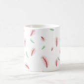 Mug Cute Snowflake Wreath Xmas arbre rouge vert motif (Centre)
