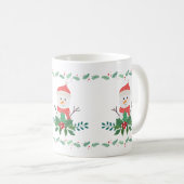 Mug Cute Snowman Christmas | Festive Holiday (Devant droit)