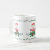 Mug Cute Snowman Christmas | Festive Holiday (Devant gauche)