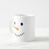 Mug Cute Snowman Face Fête Noël Musique (Devant gauche)