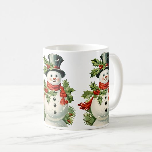 Mug Cute Snowman : Joyeux Noël (Devant droit)