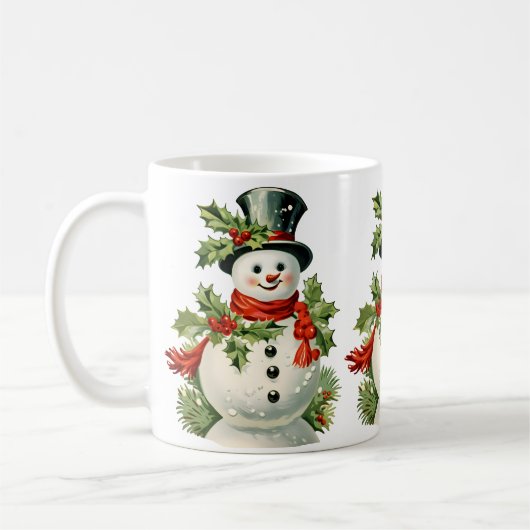 Mug Cute Snowman : Joyeux Noël (Gauche)
