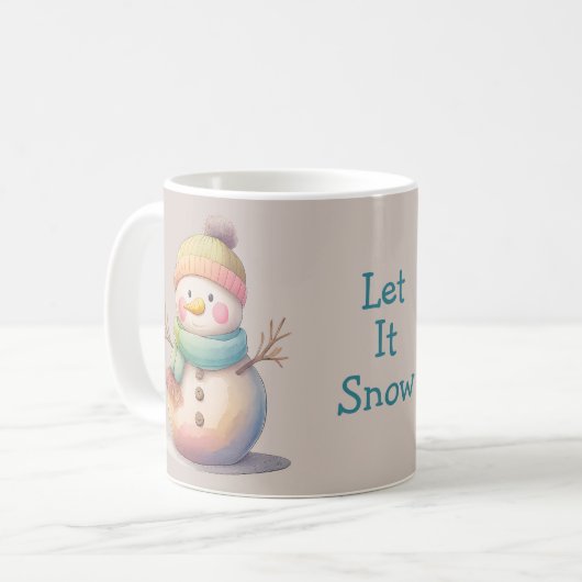Mug Cute Snowman Let It Snow (Devant gauche)