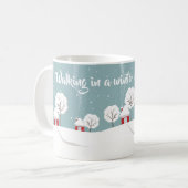 Mug Cute Snowy Houses and Trees Winter (Devant gauche)