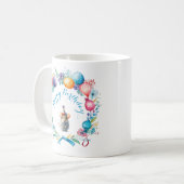 Mug Cute souris portant un Casquette de fête (Devant gauche)