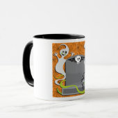 Mug Cute Spooky Halloween Ghosts and Tombstone (Devant gauche)