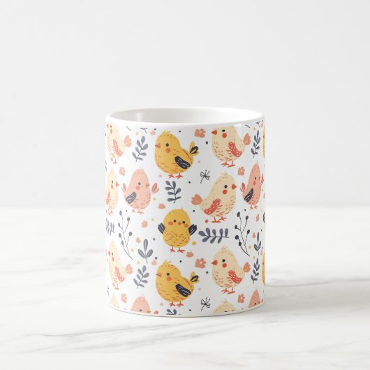 Mug Cute Spring Chicks et modèle floral (Centre)