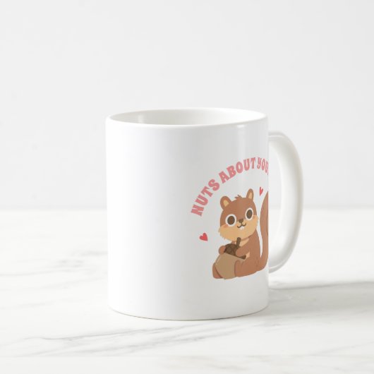 Mug Cute Squirrel Nuque À Propos De Toi Drôle Pun (Devant droit)