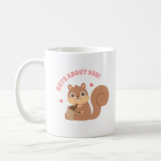 Mug Cute Squirrel Nuque À Propos De Toi Drôle Pun (Gauche)