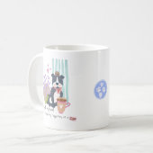 Mug Cute Staffy Pet Chien Café avec Citation Ami (Devant gauche)