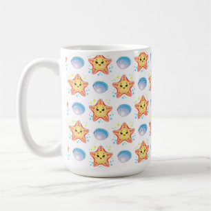 Mug Cute Starfish et coquillages
