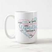 Mug Cute Stepmère mot art (Gauche)