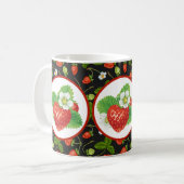 Mug cute strawberry lovers kitver (Devant gauche)