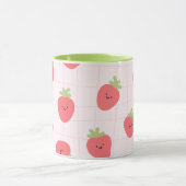 Mug Cute Strawberry Pattern – Kawaii Strawberry (Centre)