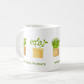 Mug Cute Succulent Plante vert personnalisé (Devant gauche)