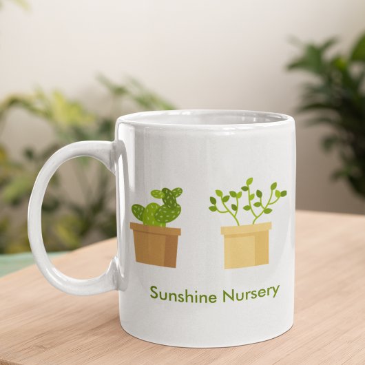 Mug Cute Succulent Plante vert personnalisé