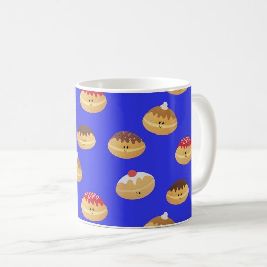 Mug Cute Sufganiyot Motif (Devant droit)