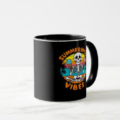 Mug Cute Summerween Vibes Skeleton IceCream Summer Vac (Devant droit)