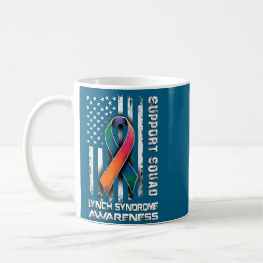 Mug Cute Support Lynch Syndrome Squad Awareness (Gauche)