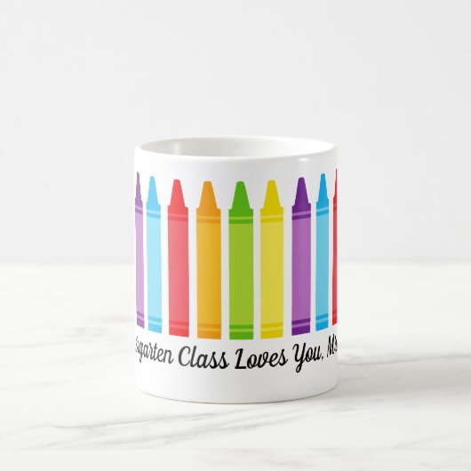 Mug Cute sur mesure enseignant Crayon (Centre)
